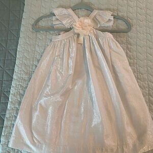 Crewcuts Silver Shimmer Dress